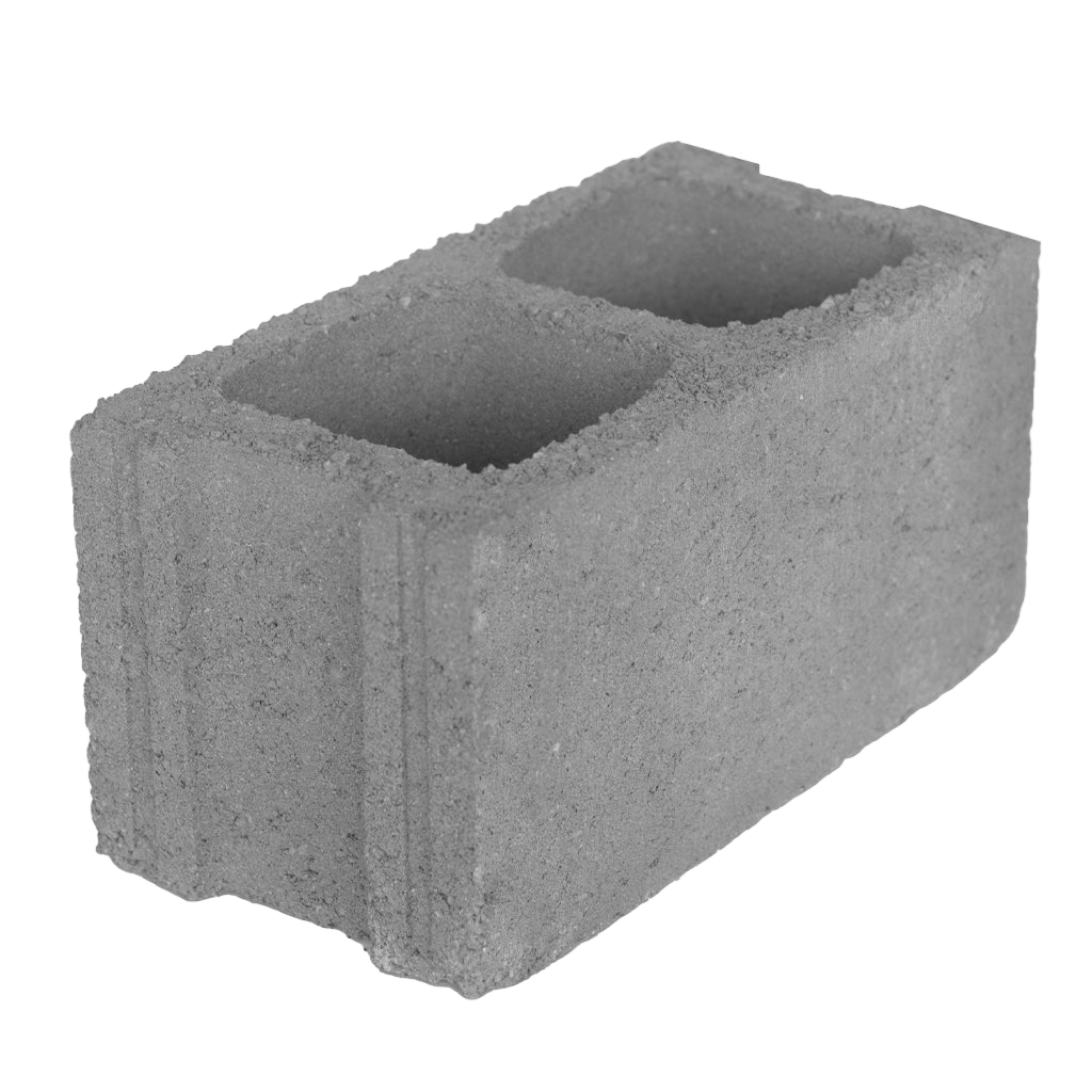 Bloque de concreto de 8" x 8" x 16" (20x20x40 cm)